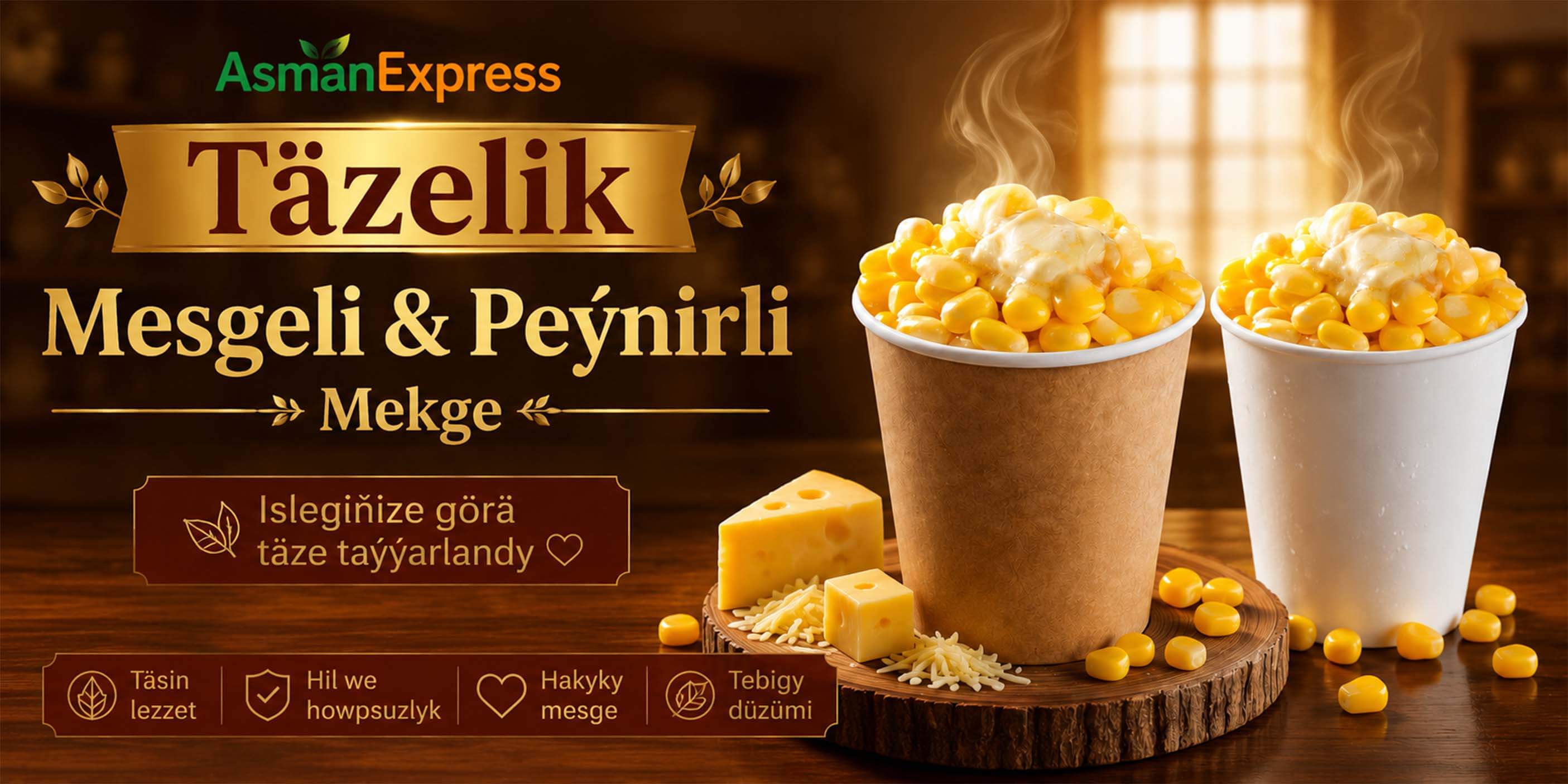 Asmanexpressde bişirlen mekge🌽